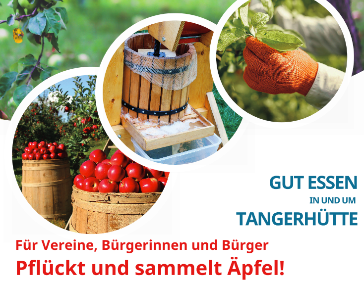 Apfelmosten mit dem Landschaftspflegeverband initiiert