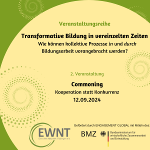 Fortbildungsreihe: Transformative Bildung in vereinzelten Zeiten - Teil 2: Commoning - Kooperation statt Konkurrenz