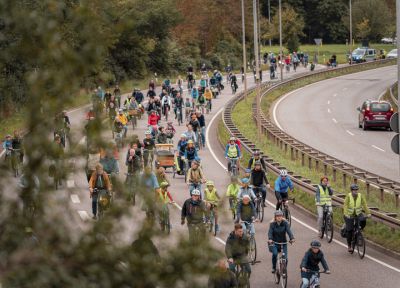 Fahrrad-Demo über den Magdeburger Ring 2024